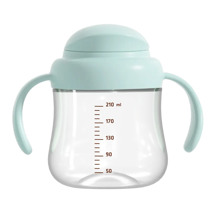 Bình tập uống nước Hallysen - 210ml - Màu xanh - Hình cá voi