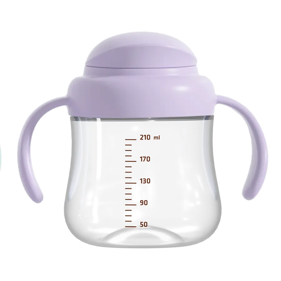 Bình tập uống nước Hallysen - 210ml - Màu tím - Hình bạch tuộc